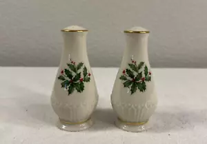 Set shaker sale e pepe scolpito oro Lenox Holiday bacche di agrifoglio - Foto 1 di 9