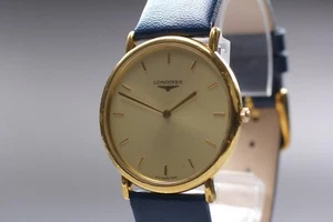 "Exc+5" Longines Grand Classic L4.620.2 33mm Gold Quarz Herrenuhr aus Japan - Bild 1 von 11