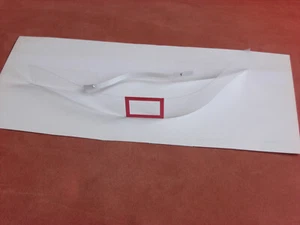 Datumschieber rot 28,5 cm Dreimonatskalender Wandkalender Schieber für Kalender - Bild 1 von 3