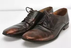 MARTIN MARGIELA Womens Metallic Lace-Up Derby Shoes Flats Loafers 10.5-40.5 - Picture 1 of 6