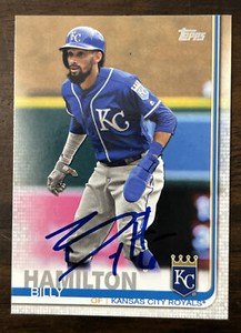 BILLY HAMILTON Signed 2019 Topps Update Baseball Card #US120 Reds KC Royals AUTO