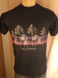 Camiseta gráfica vintage de punto único California neón Beefy-T años 80 años 90 camiseta de lote antiguo - Imagen 1 de 9