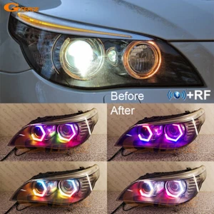 Para BMW E60 E61 LCI BT APP Dinámica Multicolor RGB LED Ojos de Ángel Halo Anillos - Imagen 1 de 26