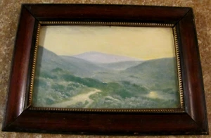 Dawn On The Moors Landscape Print 1880-1910 Original Gold Gilt Wood Frame - Picture 1 of 5