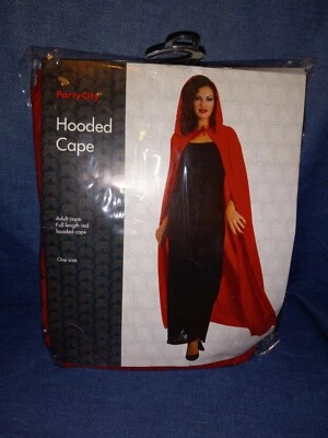 Disfraz de Capa Larga Roja con Capucha Adulto Talla Única Rubíes Hecho en EE. UU. Foto 1 de 3