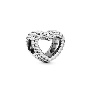 PANDORA Charm mit Perlen offenes Herz - aus Sterlingsilber - Bild 1 von 5