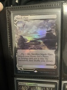 MTG Marsh Flats - Zendikar Rising Expedition-Foil- NM