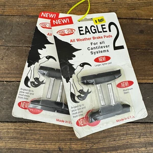 Vintage Kool Stop Eagle 2 Cantilever Brake Pads Black NOS Lot USA Threadless - Picture 1 of 9