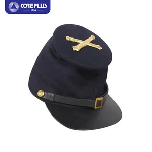 "Civil War Union Artillery Blue Forage Kepi for Men - Artillery Badge Included" - Picture 1 of 4