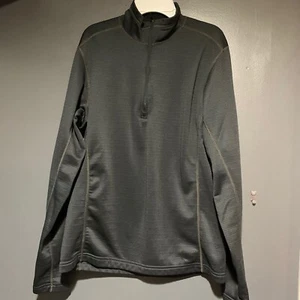 REI 1/2 Zip Pull Over Sweater Men's Medium Gray Outdoor Active Fleece Lined 320 - Picture 1 of 5