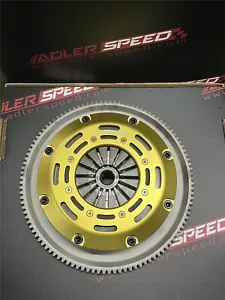 RACE CLUTCH FLYWHEEL KIT TWIN DISC FOR 92-05 HONDA CIVIC D15 D16 D17 Standard WT - Foto 1 di 8