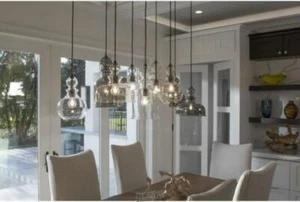 Staunton Collection 1-Light Brushed Nickel Pendant with Clear Glass - Picture 1 of 4