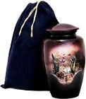 URNS Lovely Purple Butterfly Cremation Urn for Human Ashes-Adult Funeral Urns