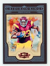 FRED DAVIS 2008 Donruss Threads College Gridiron Kings #CGK-16 Red Framed  /100