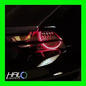 2005-2009 FORD MUSTANG RED LED LIGHT HEADLIGHT HALO KIT (2 Rings) by ORACLE - Picture 1 of 8
