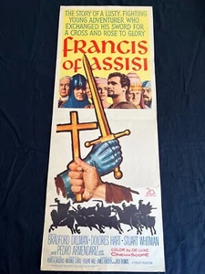 FRANCIS OF ASSISI original U.S INSERT 14X36 - Picture 1 of 1