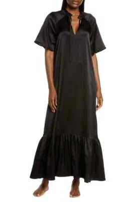 Camisón Nordstrom Romántico Lavable en Niveles 100% Seda Talla S $199 Soldout #2  Foto 1 de 4