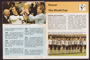 SOCCER The World Cup Football 1977 SPORTSCASTER TRIPTYCH BOOKLET CARD #08 - Picture 1 of 2