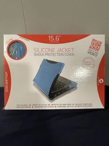 Covertop Blue Shock Protection Silicone Jacket  For 15.6" Notebooks NEW - Picture 1 of 4