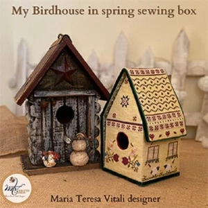 Caja de coser My Birdhouse en primavera ~ diseños de punto de cruz de MTV - Imagen 1 de 1