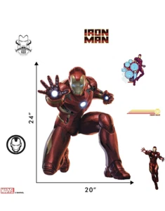 Iron Man Decals Stickers W/Augmented 3D Reality Decor - Picture 1 of 6