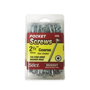 Milescraft 2-1/2" Pocket Screws - Coarse (50 Pack) - Picture 1 of 3