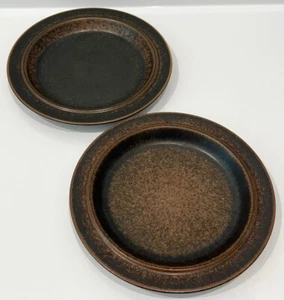 Juego de 2 PLATOS DE CENA Vintage ARABIA Finlandia Patrón RUSKA 10" - Imagen 1 de 4