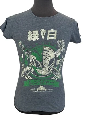 2015 Mighty Morphin Power Rangers Lootcrate Flophouse Gray T-shirt Youth Size L - Image 1 of 4