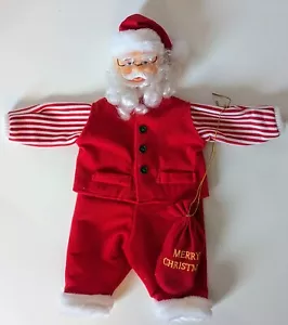 15" Puppe Weihnachtsmann Anzug & Kopf & Tasche Kohle Nähen Handwerk - Bild 1 von 11