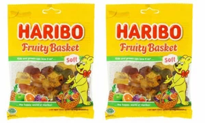 2 x Haribo Fruity Basket Fruit Flavour Jelly Candy 160g - Picture 1 of 5