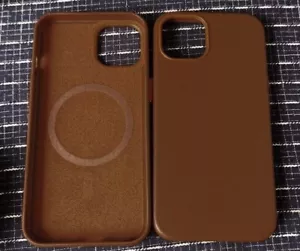 coque iphone 14 plus neuve cuir marron avec MagSafe pour Apple iPhone - Photo 1 sur 8