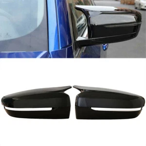 FOR 17-20 BMW G30 G20 G11 G12 M STYLE GLOSS BLACK SIDE MIRROR COVERS CAP HOUSING - Picture 1 of 13