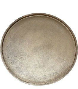 Großes Gold Rund Tablett Getragen Gold Dekotablett 15 Zoll Serviertablett für Tisch R - Bild 1 von 8