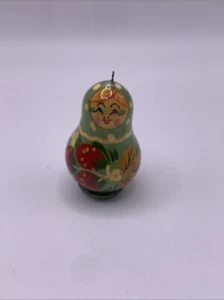 Matryoshka Wood Babushka Russian Nesting Doll Souvenir Keychain Vintage Gift - Picture 1 of 6