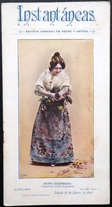 Instantáneas 1900 - Maria Guerrero - Spanish Art & Letters Magazine - Picture 1 of 9