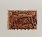 Us Farming In The West #286 2 Cent Red Stamp 1898  A2414