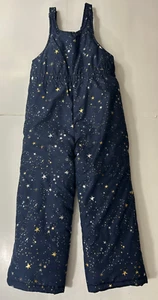 OshKosh B'gosh Girls Snowpants Stars Blue Shimmery Size 6X Girls Winter Snowsuit - Picture 1 of 7