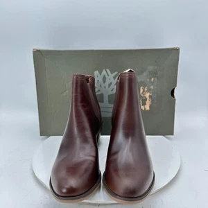 Timberland Brynlee Park Women Size 8 A23FS Dark Brown Leather Heel Chelsea Boot - Picture 1 of 12
