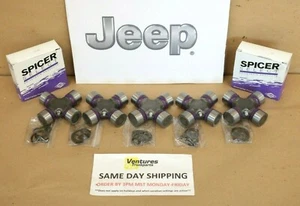 Jeep Wrangler TJ Front And Rear Driveshaft U Joint Kit 1310 Series 1999-2002 - Picture 1 of 5