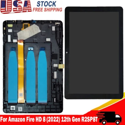 8" LCD Display For Amazon Kindle Fire HD 8 2022 12TH Gen Touch Screen Digitizer - Image 1 of 4