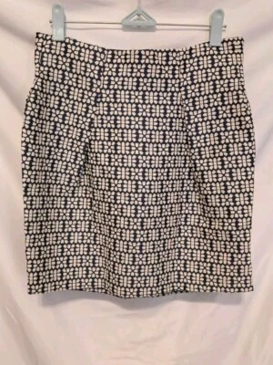 Minifalda Freeway Talla Mediana Azul Marfil Expuesta Cremallera Plisada Foto 1 de 4