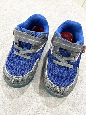 Tênis Stride Rite 360 infantil masculino azul/vermelho tamanho 9M alça de gancho e laço - Imagem 1 de 4