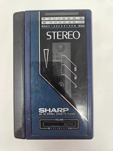 Sharp JC-126(BL) AM/FM Stereo Cassette Player - Tested - Picture 1 of 8