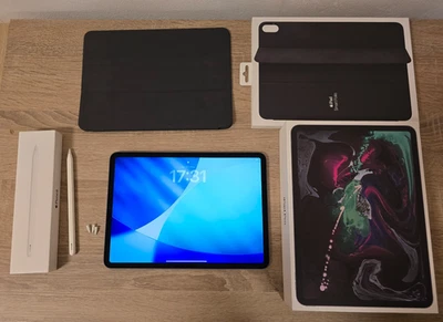 iPad Pro 11 Zoll 256gb (2018) mit Apple Pencil und Smart Folio und OVP - Bild 1 von 4