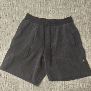 Lululemon At Ease Textured Shorts Men’s S Heathered Dark Grey Drawstring Stretch - Bild 1 von 4