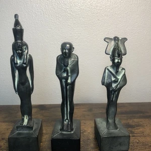 Vintage Ägypten Gott Ptah Statue/Figur, 3 Stück Bronze #0313 &0312 und ? - Bild 1 von 21