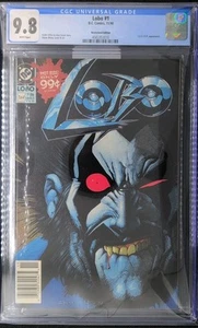 Lobo #1 CGC 9.8 White Pages Newsstand Edition Tough Black Cover Jason Mamoa DC - Picture 1 of 8