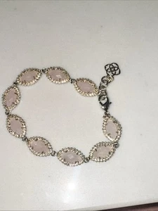 Bracciale Kendra Scott Bryn tono oro con quarzo rosa - Foto 1 di 7