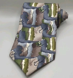 Colección Corbata Cuello J. Garcia 100% Seda Multicolor Hecha en EE. UU.  - Imagen 1 de 4