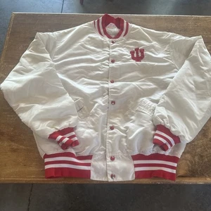 Vintage Indiana Hoosiers Large Satin jacket - The Jacket Factory - Rare & HTF - Picture 1 of 9